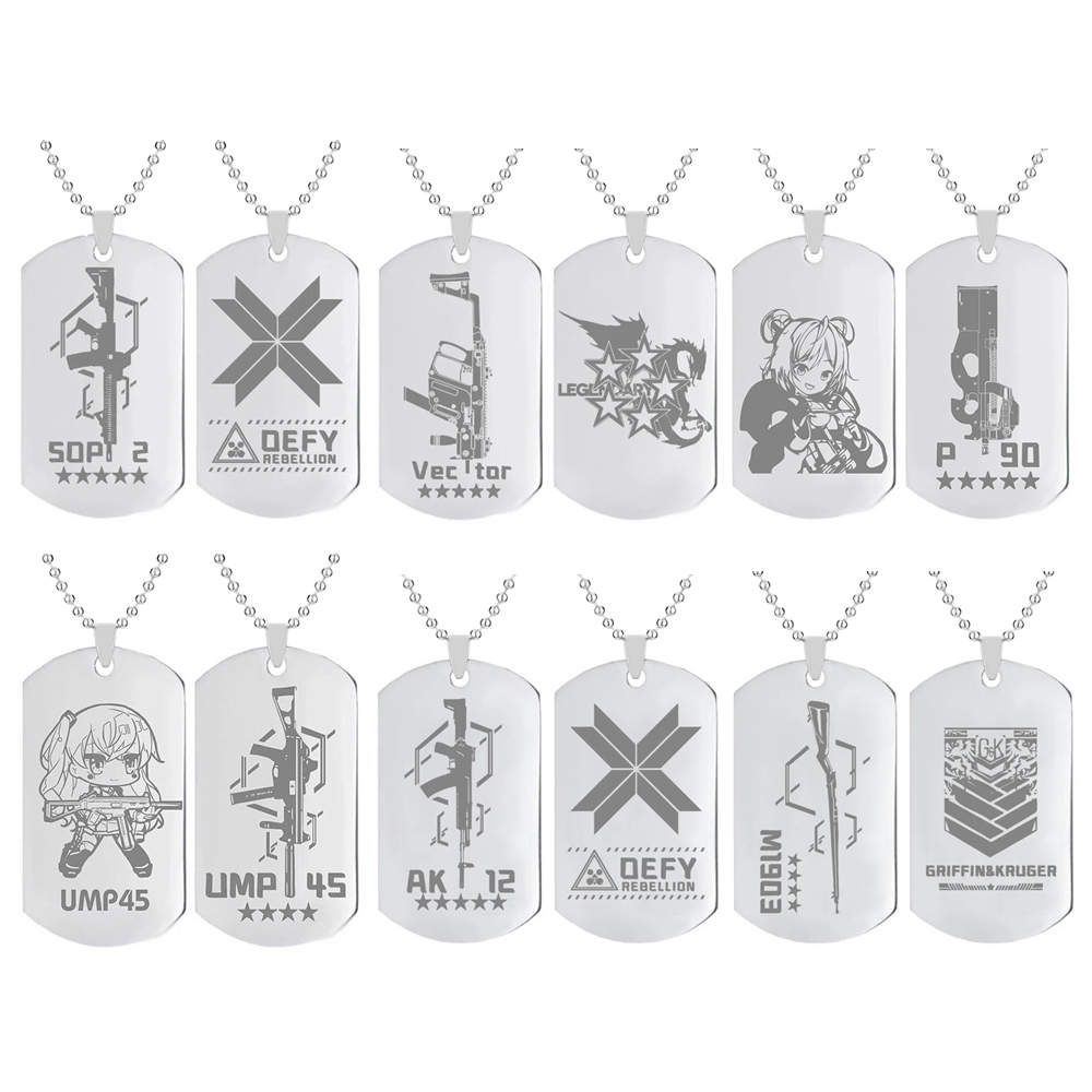 Men Accessories Neck Chain - Girls Frontline Necklace for Women UMP45