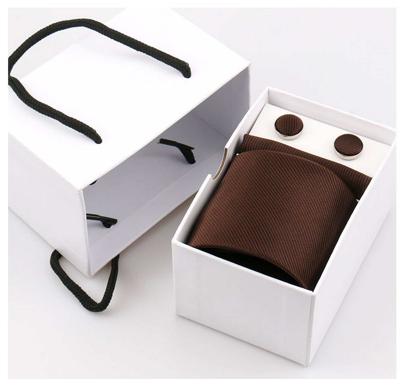 Elegant Men Tie Set 7.5CM Soli - đánh giá và giá Neck Tie Set Box