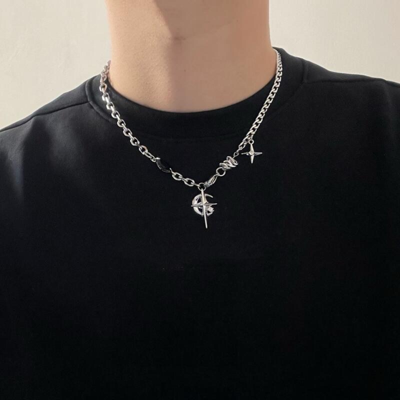 2023 Korean Fashion Goth Punk  - đánh giá và giá Men Accessories Neck Chain